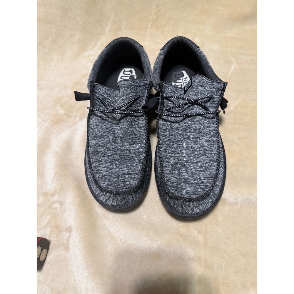 Hey Dude Wally Sport Knit Shoes Mens 14 Black Black Loafers 40536-060